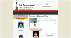 Desktop Screenshot of mathematicalgenius.com